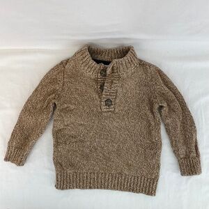 Carter’s Pullover Cotton Sweater Tan White Boys Size 9 Months
